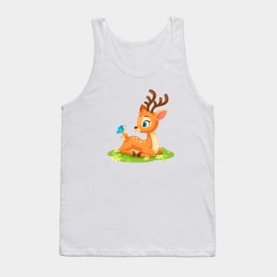 Deer illustration Tank Top